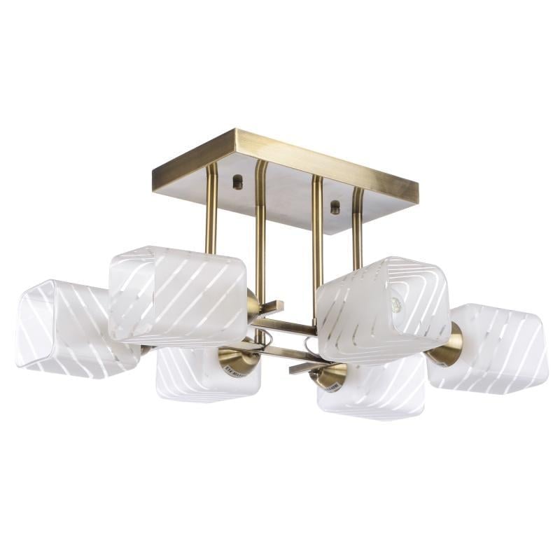 Люстра потолочная Brille BR-596S/6 E14 BZ 6 плафонов