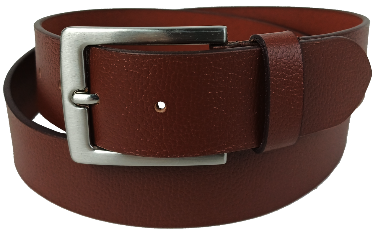 Ремень мужской кожаный под джинсы UP2 Fashion Коричневый