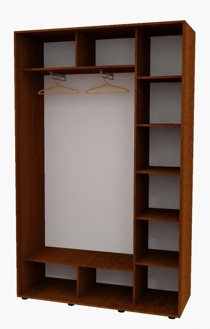 Корпус шкафа-купе Алекса 150х45х220 см Орех лесной