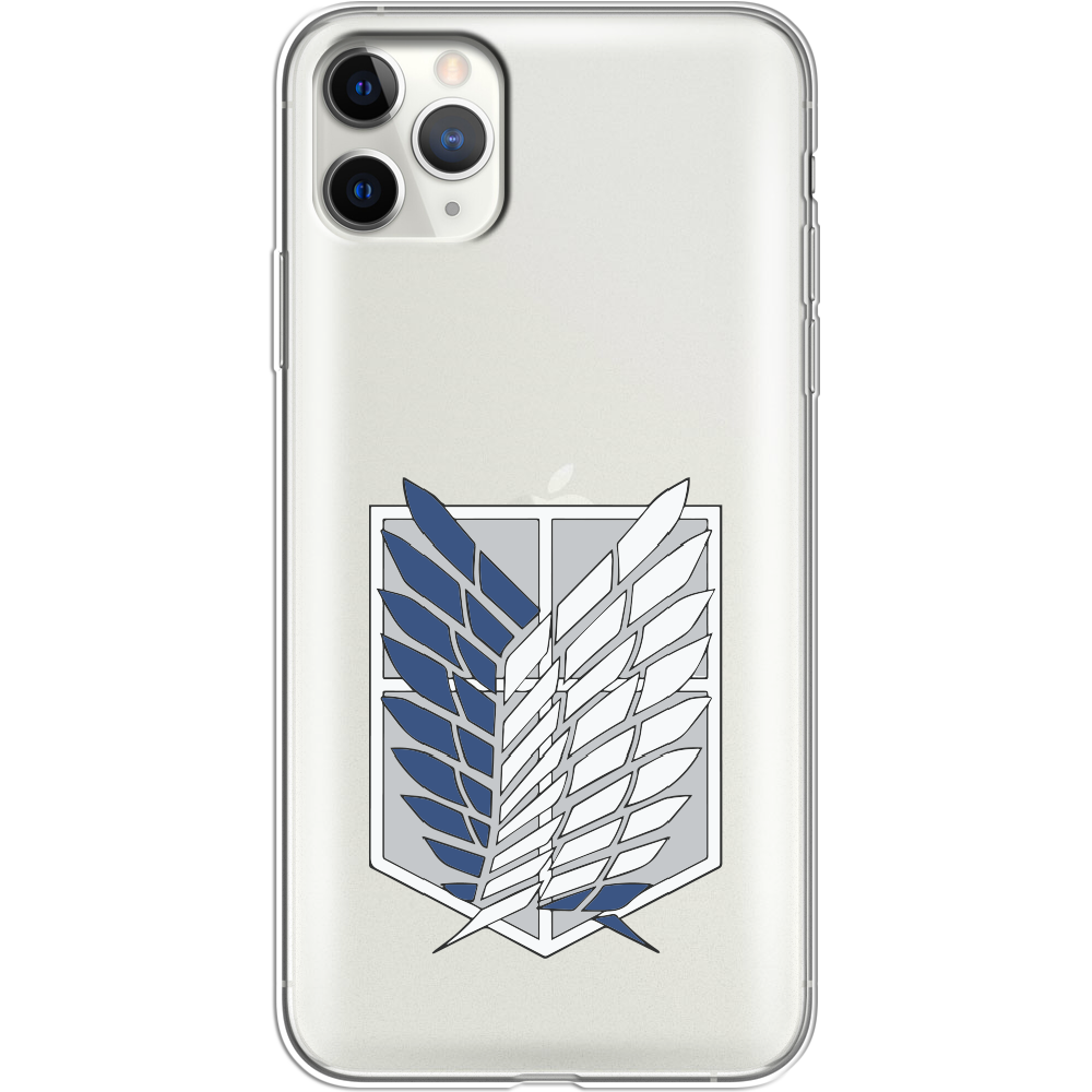 Чохол Boxface iPhone 11 Pro Max Атака Титанів Крила Свободи Прозорий силікон (38194-bk88-38194)