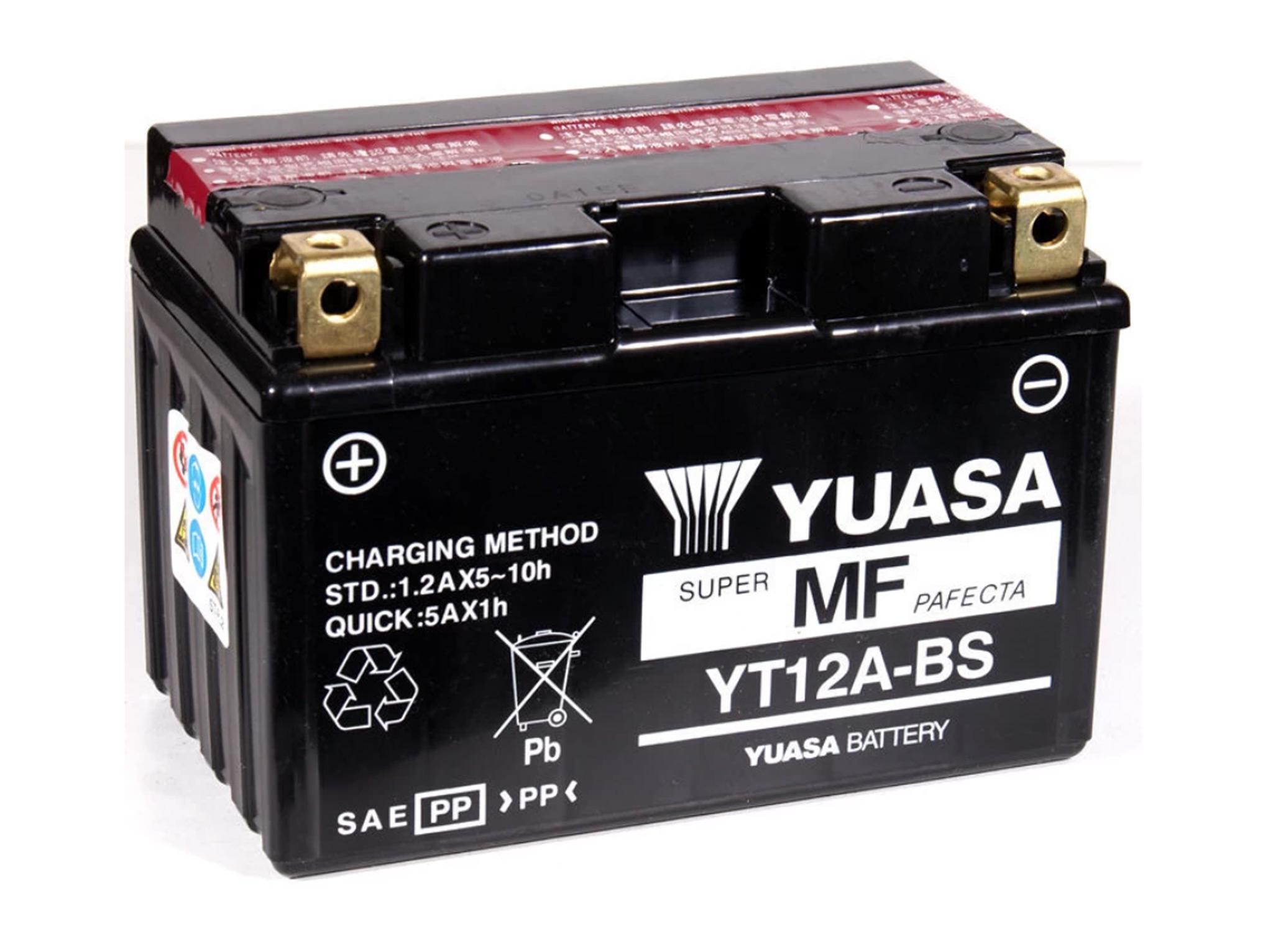 Акумулятор Yuasa Мото YT12A-BS CP 12 V 10 Ah 175 A