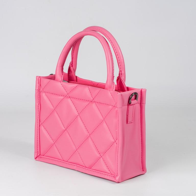 Сумка женская XENIA № 03-24 маленькая классическая из гладкой экокожи Розовый - фото 2