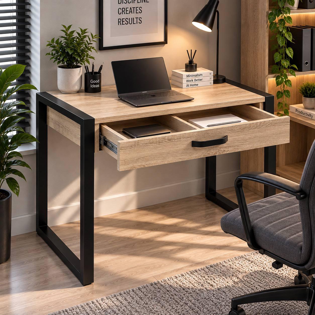 Компьютерный стол Mebels Room компактный Дуб Сонома