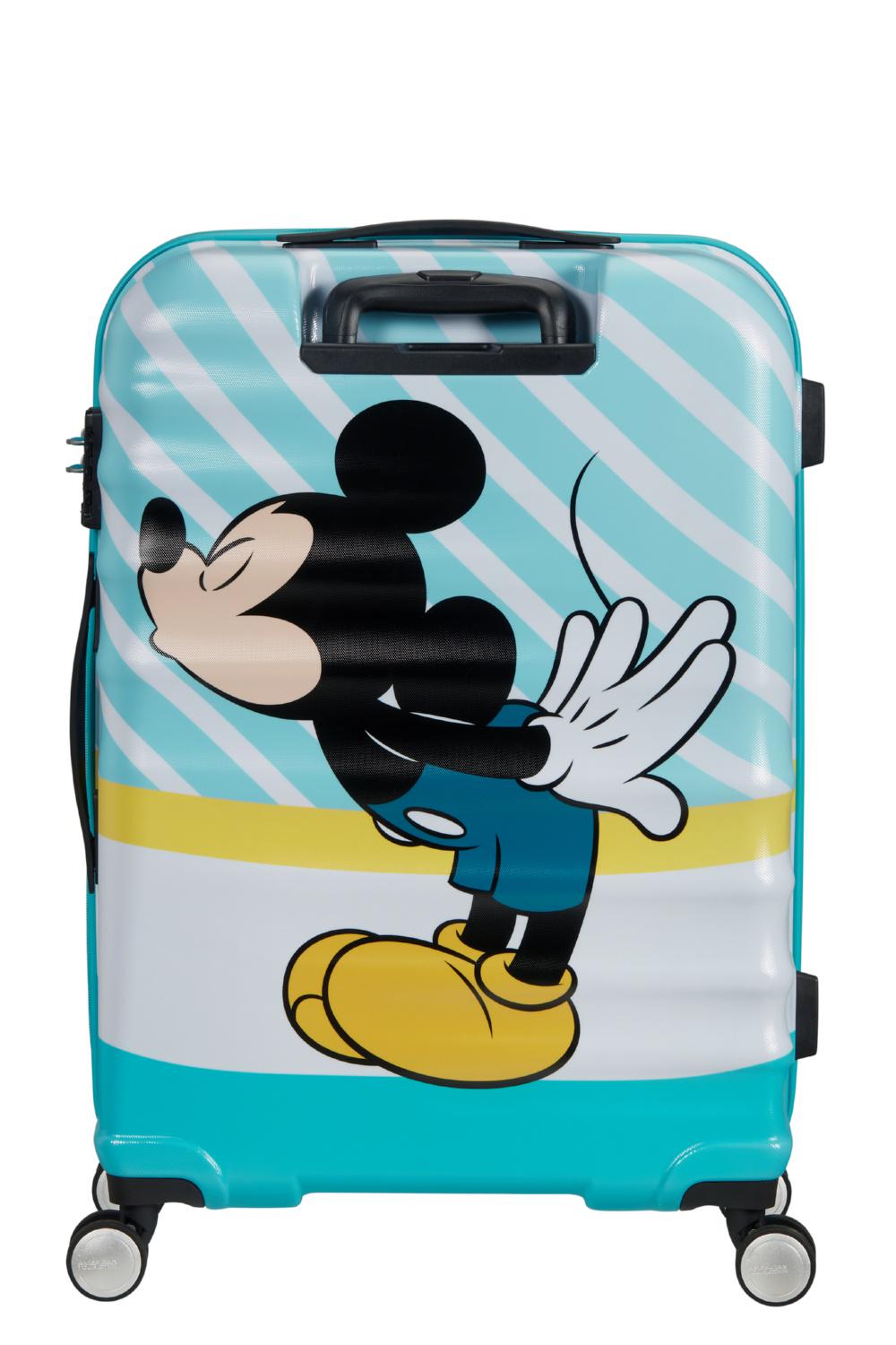 Чемодан American Tourister Wavebreaker Disney - Kiss 67х47х26 см Голубой (31C/31004) - фото 3