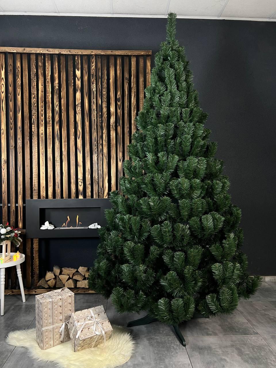 Штучна ялинка Казка з пластиковою підставкою 2,5 м Зелений (YNK08140)