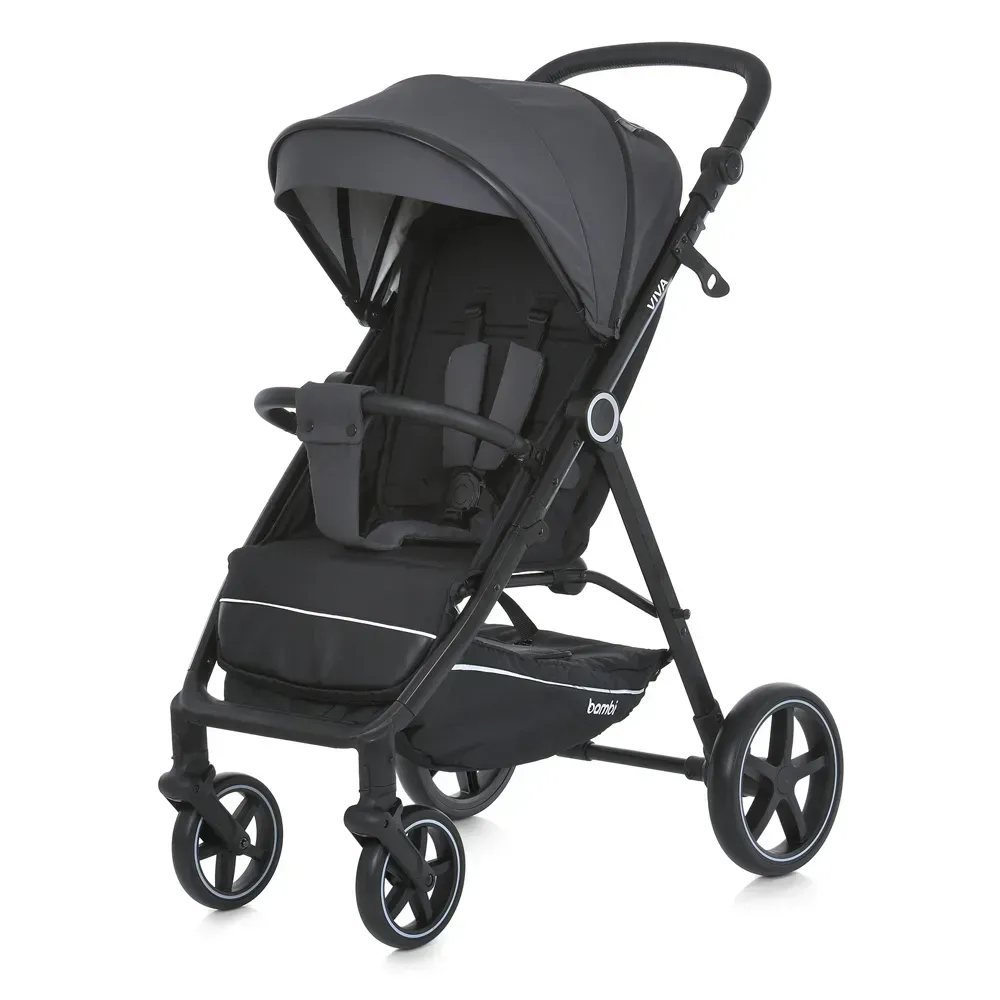 Коляска дитяча Bambi прогулянкова M 5723 VIVA Ash gray Сірий