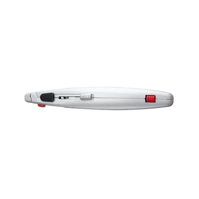 Нож строительный Intertool HT-0516 трапецевидный с выдвижным лезвием/металлический корпус 60x19 мм (21498173) - фото 3