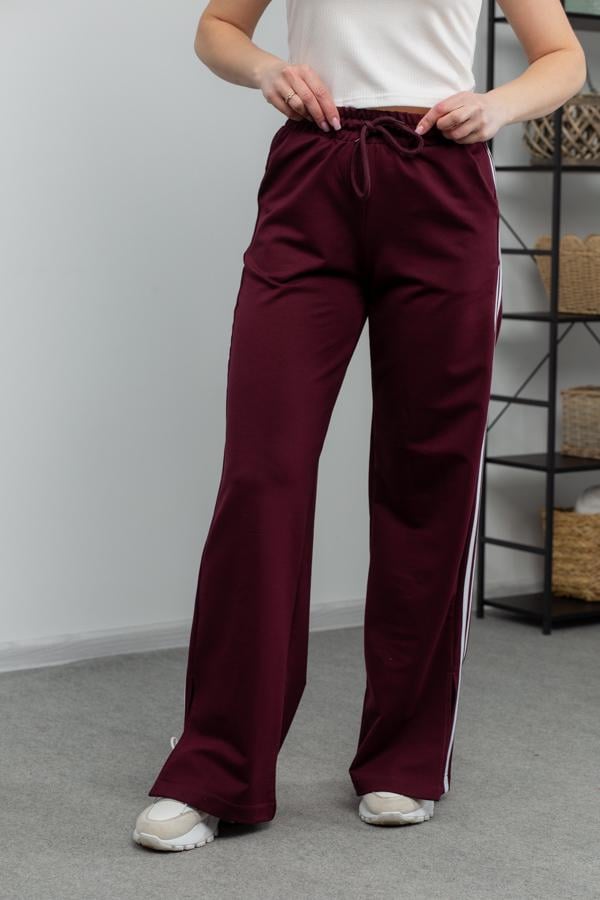 Штани жіночі AKSAN XS Бордовий (25.2626_burgundy_40(XS))