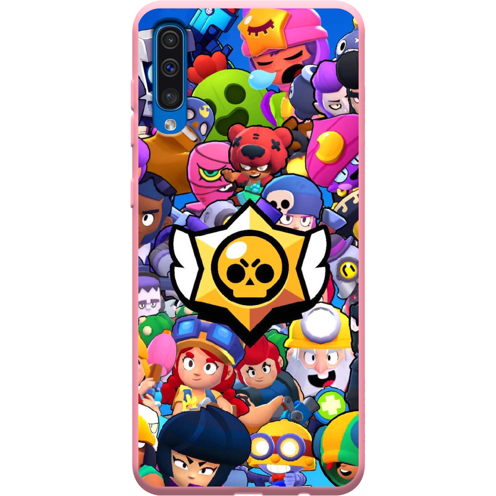 Чехол Boxface Samsung A505 Galaxy A50 Brawl Stars Розовый силикон (36417-up2389-37015)