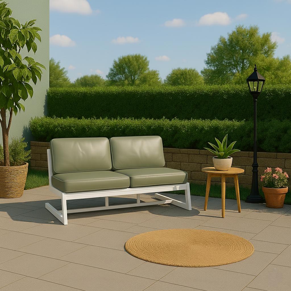 Диван металевий AVVS tech Атлас вуличний лофт екошкіра 156 см Оливковий/Білий (30222937) - фото 4 Диван металевий AVVS tech Атлас вуличний лофт екошкіра 156 см Оливковий/Білий (30222937) - фото 4