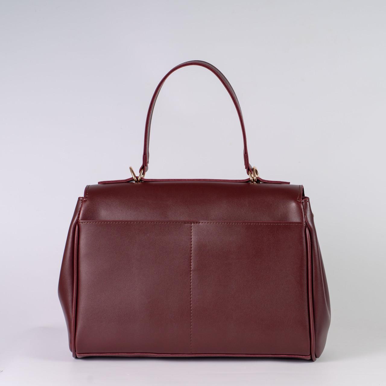 Сумка женская почтальона из экокожи XENIA № 67-24 Бордовый - фото 3 Сумка женская почтальона из экокожи XENIA № 67-24 Бордовый - фото 3