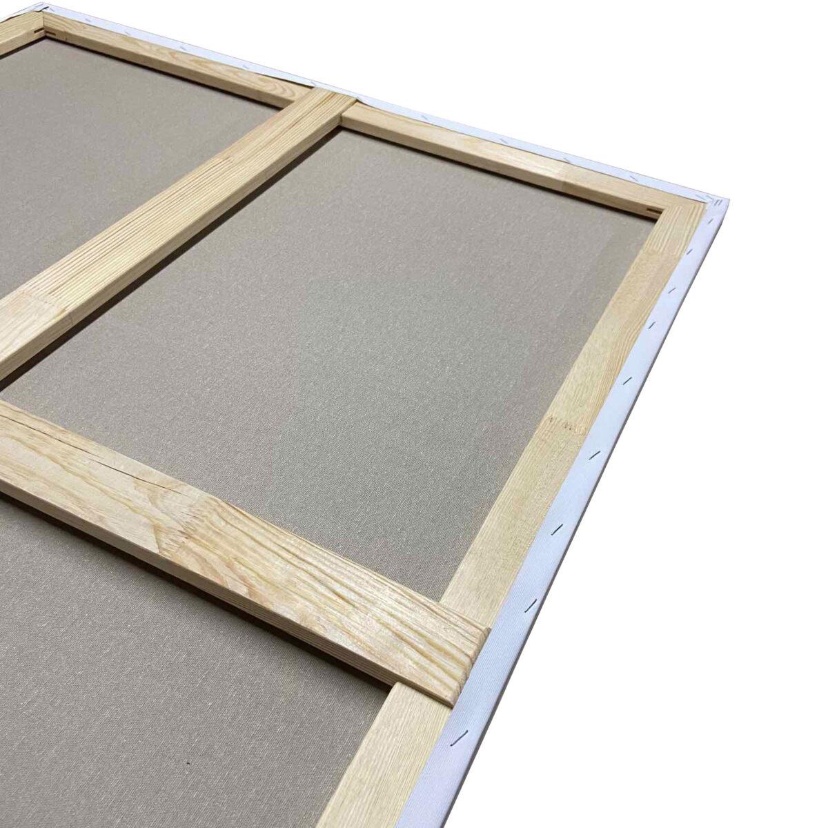 Холст грунтованный на подрамнике 2 перемычки короткие среднее зерно лен планка 55х18 мм 50х200 см - фото 2 Холст грунтованный на подрамнике 2 перемычки короткие среднее зерно лен планка 55х18 мм 50х200 см - фото 2