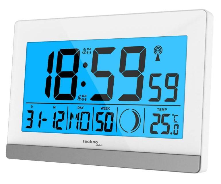 Часы настольные Technoline WS8056 White/Silver (WS8056)