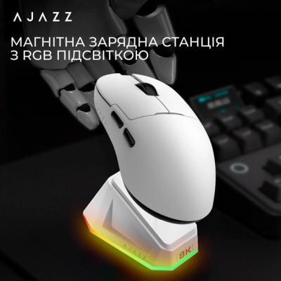 Компьютерная мышка Ajazz AJ159PRO Bluetooth/USB Charging Dock White (AJ159-PRO-W) - фото 2