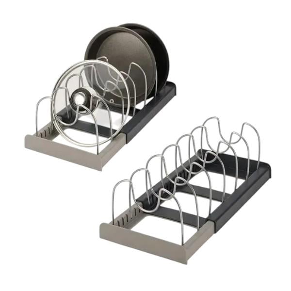 Органайзер для кришок та кухонного посуду металевий регульований (HR4523) - фото 5 Органайзер для кришок та кухонного посуду металевий регульований (HR4523) - фото 5