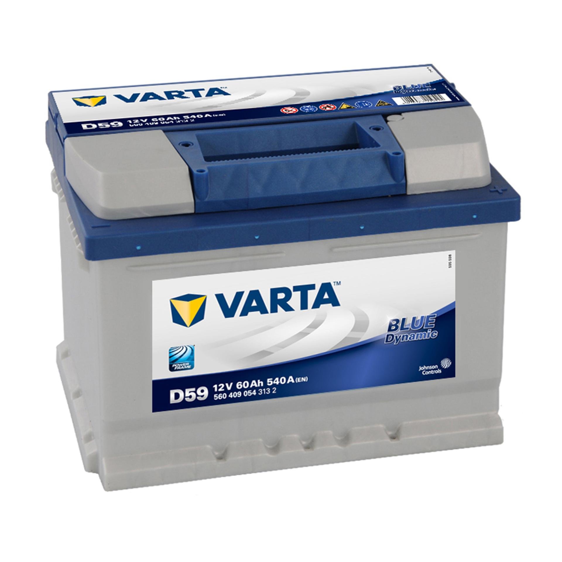 Аккумулятор Varta Blue Dynamic 60 Ah/12V 0 плюс справа