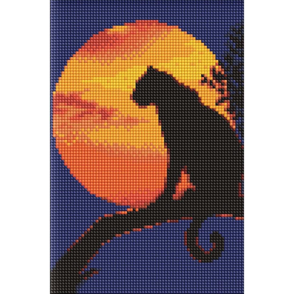 Алмазна мозаїка Ideyka Грація пантери AMC8020 без підрамника 20х30 см (RLT47983)