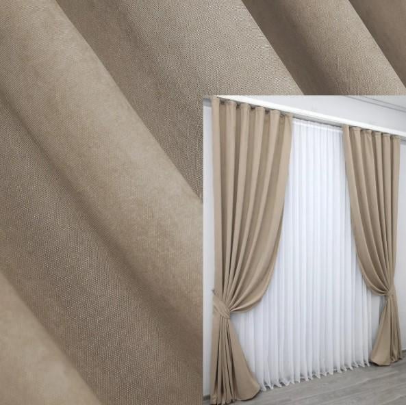 Ткань для штор SPARTA микровелюр Теплый беж (1194ш) - фото 5 Ткань для штор SPARTA микровелюр Теплый беж (1194ш) - фото 5