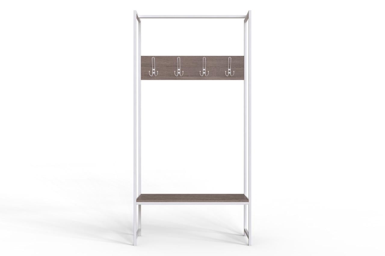 Вешалка напольная модульная Ferrum-decor Трелис 12 ДСП 16 мм 180x90x38 см Белый/Дуб Сонома Трюфель (FRD-104317) Вешалка напольная модульная Ferrum-decor Трелис 12 ДСП 16 мм 180x90x38 см Белый/Дуб Сонома Трюфель (FRD-104317)