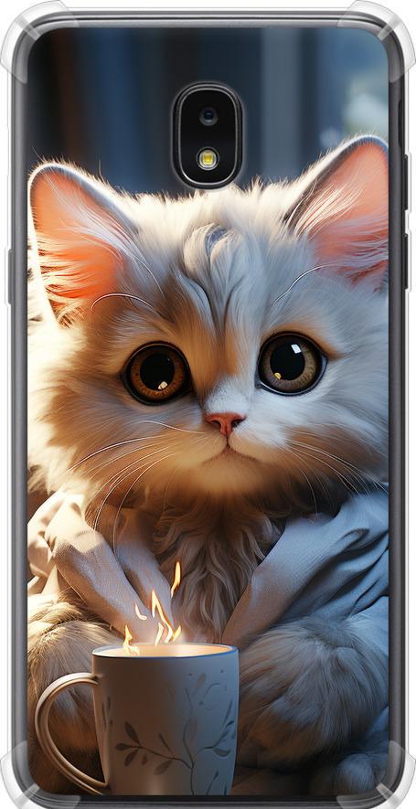 Чехол на Samsung Galaxy J7 2018 White cat (5646sp-1502-42517)
