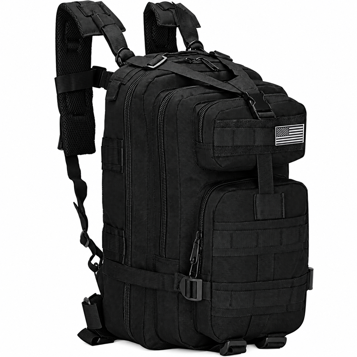Рюкзак тактический туристический Trizand 8919 Oxford 600D с MOLLE и поясным ремнем 35 л Рюкзак тактический туристический Trizand 8919 Oxford 600D с MOLLE и поясным ремнем 35 л