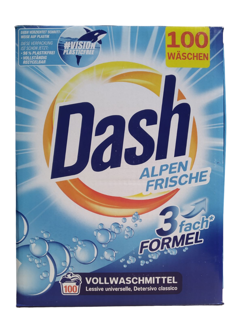 Стиральный порошок Dash Alpen Frische 6 кг 100 стирок