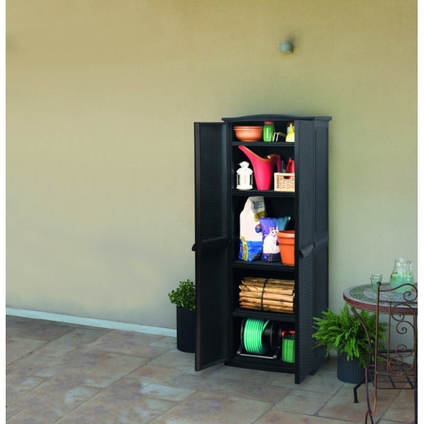 Садовый шкаф Keter Compact Garden Tall 430л, серый (17190092) - фото 1