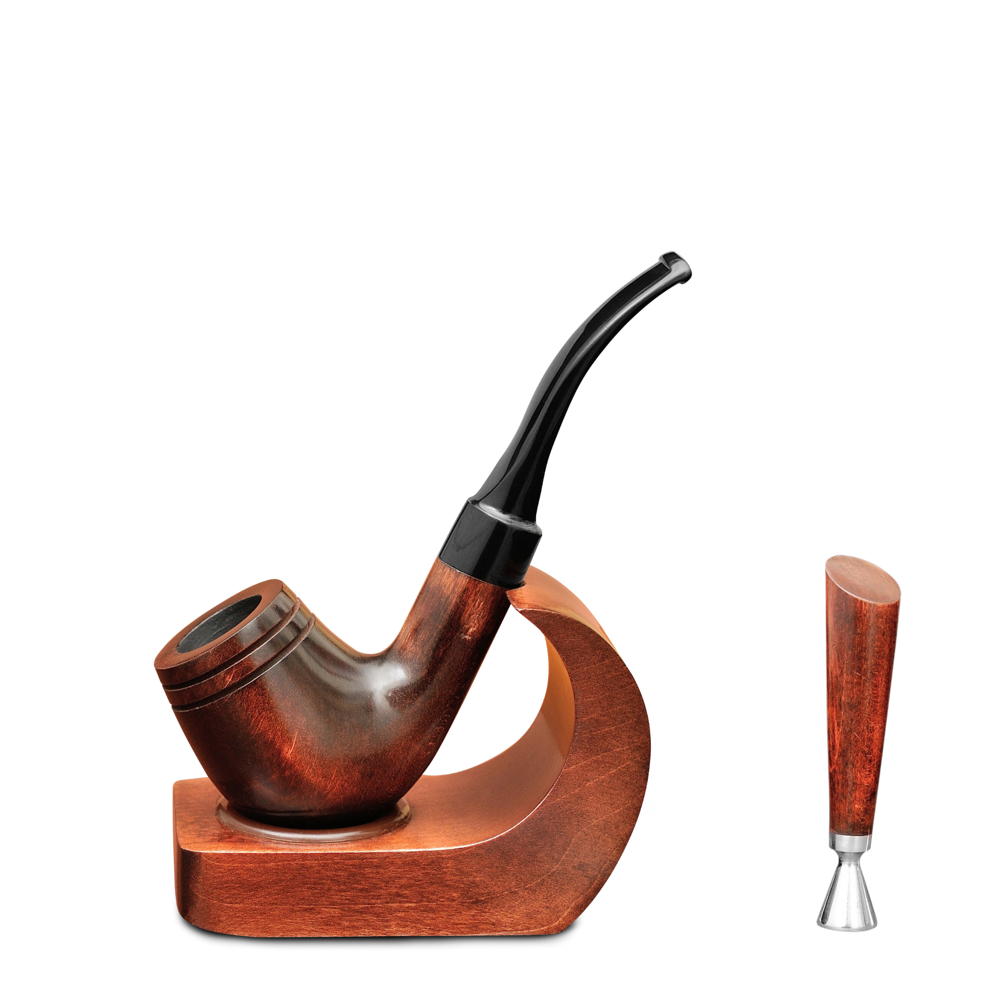 Курительная трубка KAFpipe Шерлок KAF2 №232 Груша с подставкой/тампером
