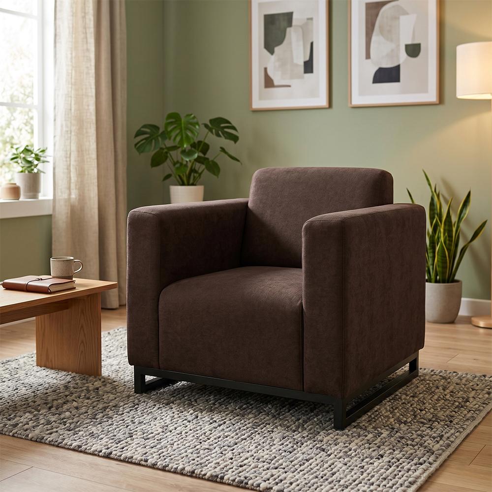 Диван Kansas Deep металлический каркас 90х75х88 см Chocolate (rich_sofa_00344)