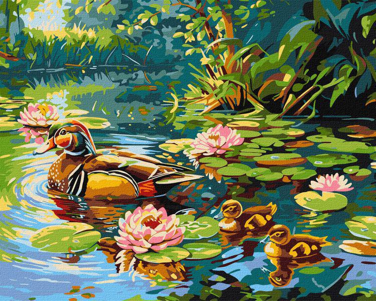 Картина за номерами Ideyka Качине сімейство 40x50 см (Id-KHO6656)