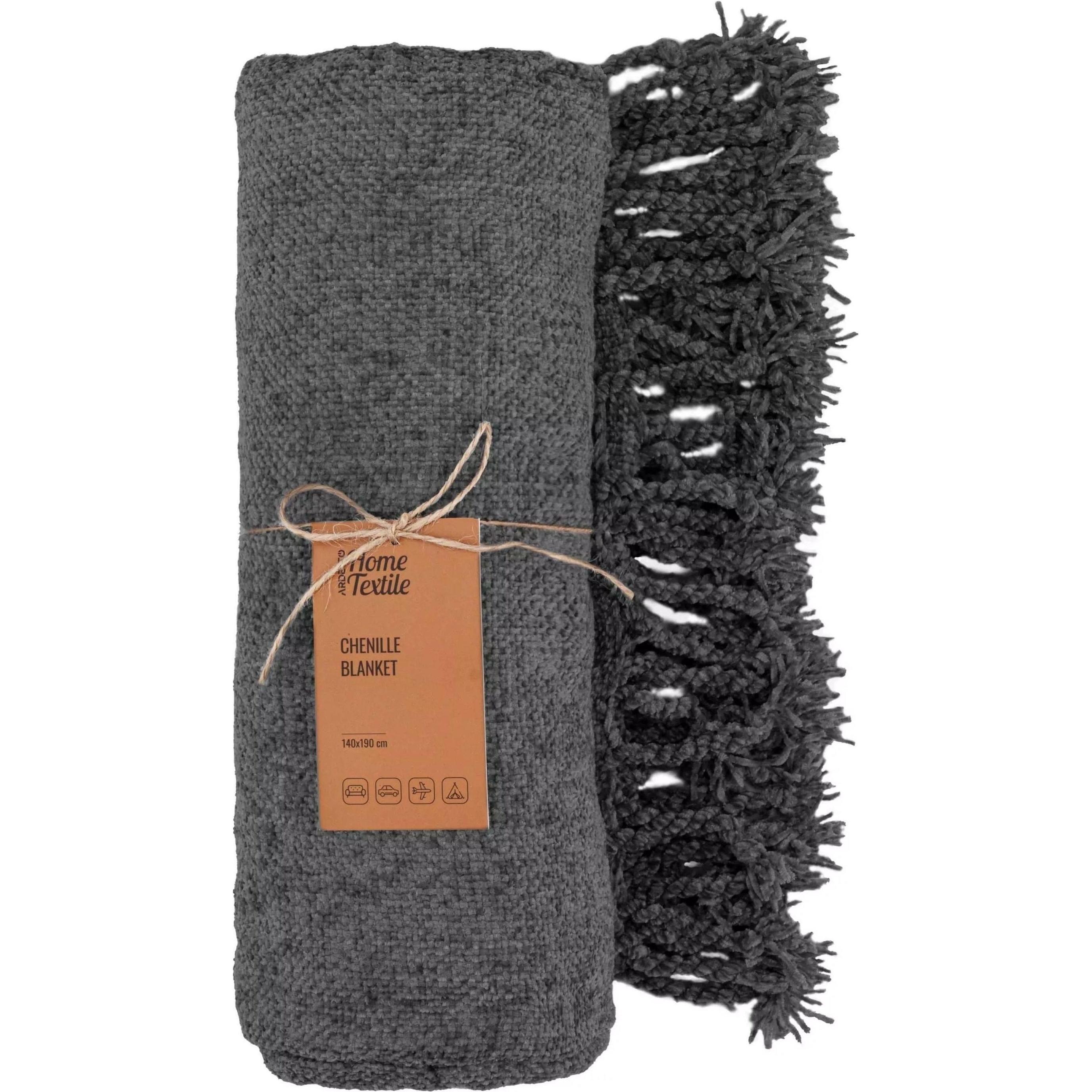Плед Ardesto Chenille 140х190 см Серый (ART0203CH)
