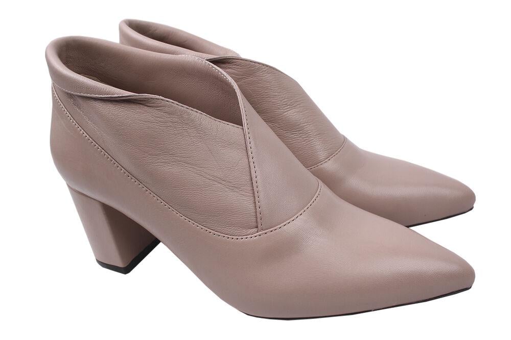 Туфли DaCoTa на каблуке женские из кожи р. 37 Бежевый (21-20DH)