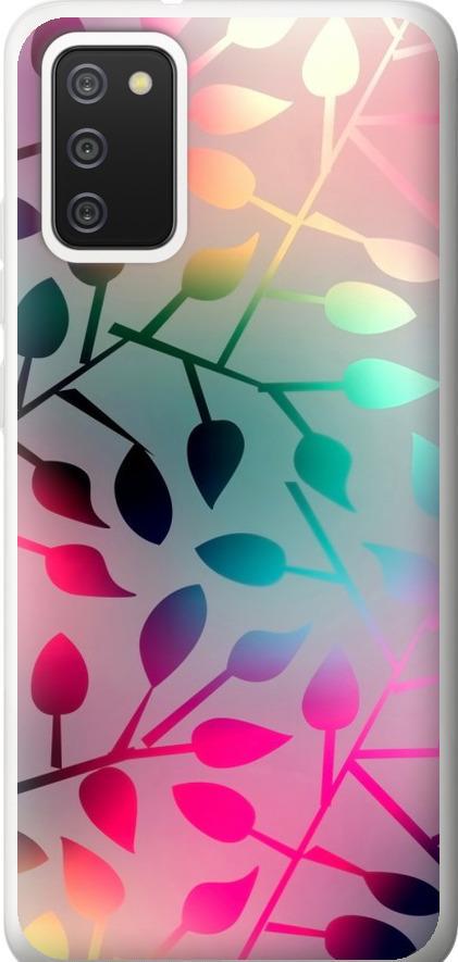 Чехол на Samsung Galaxy A02s A025F Листья (2235t-2203-42517)