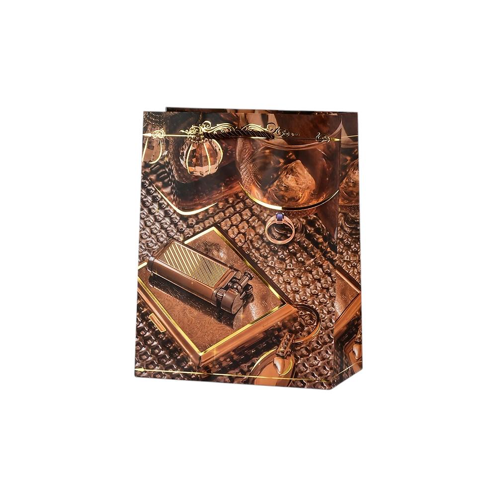 Подарочный пакет для мужчин Stenson Antique R33152-S 18х23х10 см (23790048)