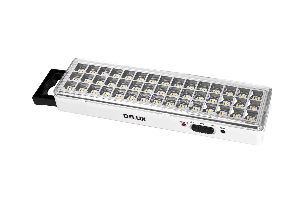 Світильник світлодіодний аварійний Delux REL-401 3.7V 1,5 Ah 45 LED 3 Вт 230x65x30 акумуляторний (90016959)