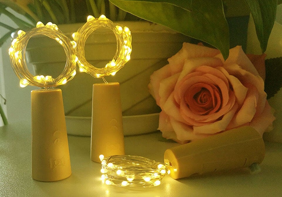 Гирлянда светодиодная Капля росы 2 м Золото