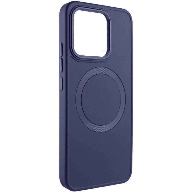 Противоударный TPU чехол Bonbon Metal Style with MagSafe для Xiaomi Redmi Note 13 Pro 4G / Poco M6 Pro 4G Синий / Cosmos Blue