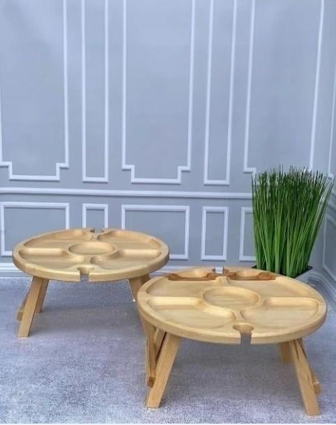 Столик винний бук 30х30х17 см Бежевий (004ст) - фото 5 Столик винний бук 30х30х17 см Бежевий (004ст) - фото 5