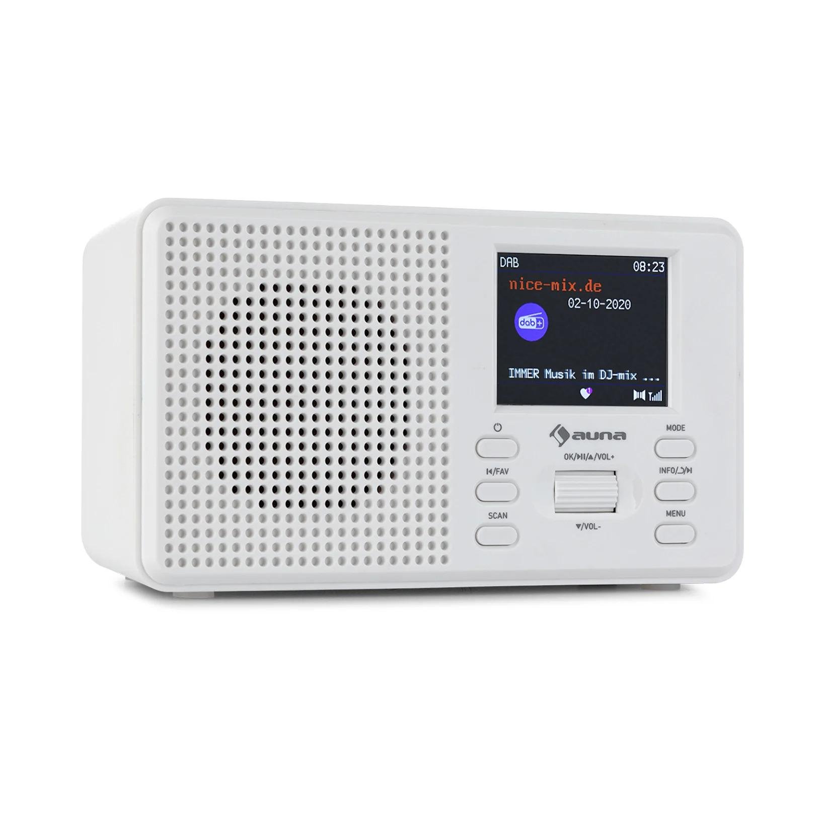 Стереосистема музыкальная Auna Commuter Bluetooth DAB+ FM радио с таймером будильником