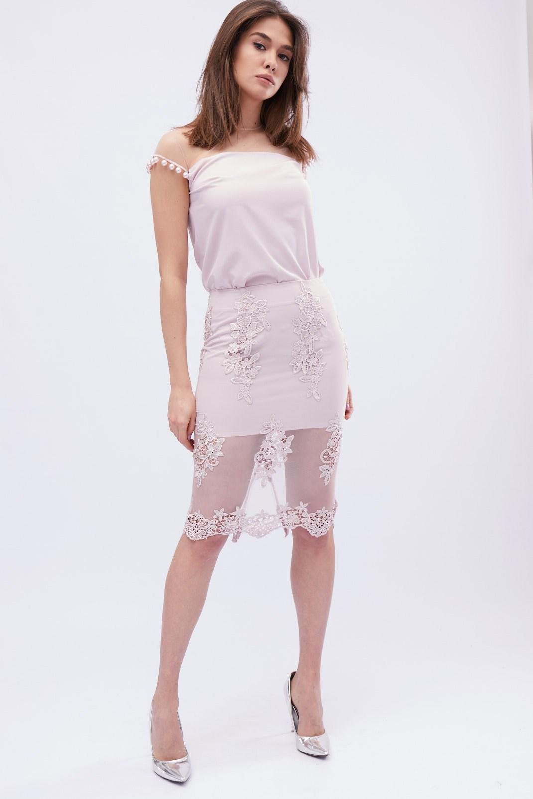 Спідниця Carica UB-3240-25 M Пудровий (2000002174653) - фото 2 Спідниця Carica UB-3240-25 M Пудровий (2000002174653) - фото 2