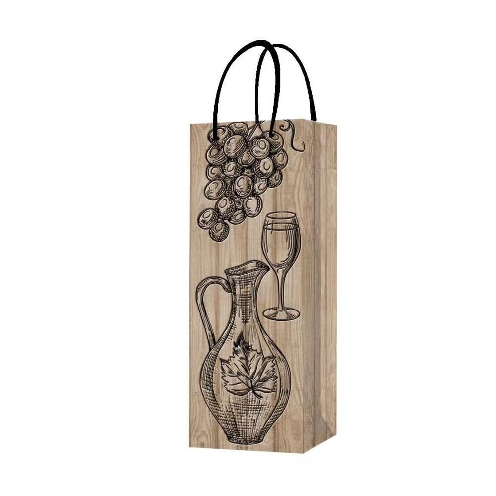 Подарочный пакет под бутылку Stenson R96897 36x12x9 см