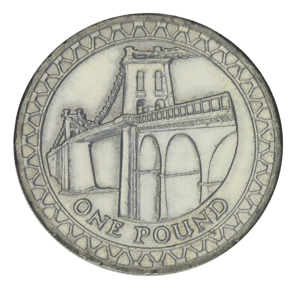 Коллекционная монета Великобритания 1 фунт 2005 F-VF (М21809)