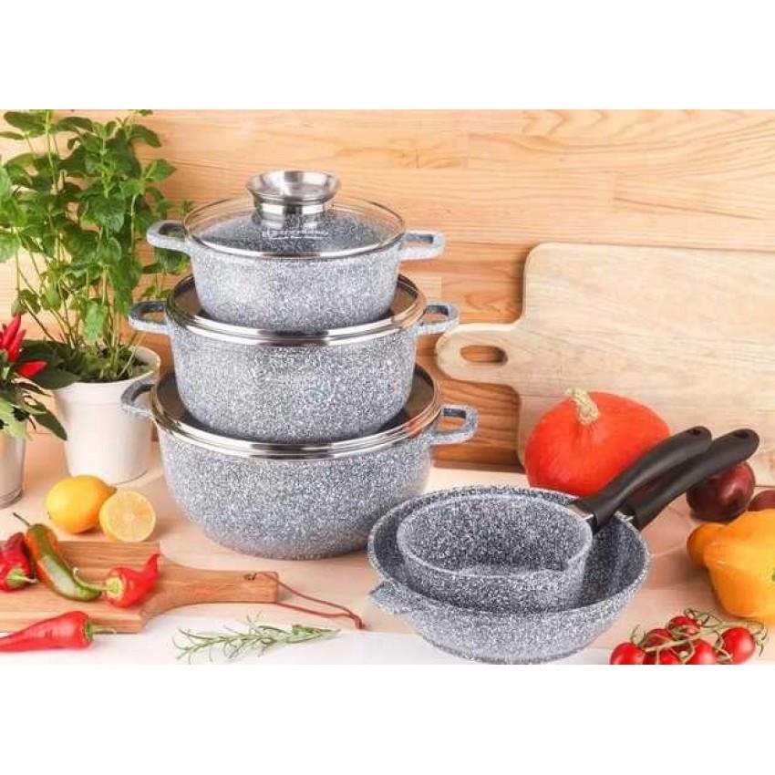 Набір кухонного посуду Edenberg EB-8110 алюміній 8 пр. (2185250410) - фото 6 Набір кухонного посуду Edenberg EB-8110 алюміній 8 пр. (2185250410) - фото 6
