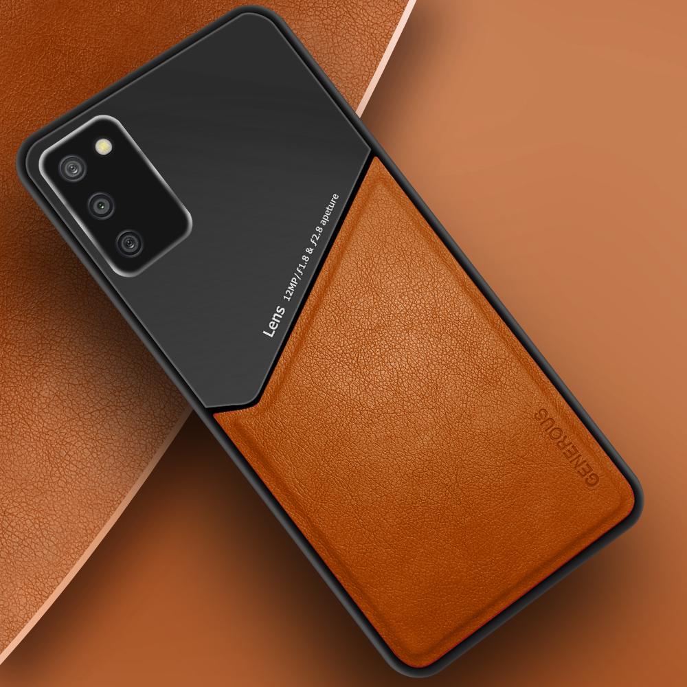 Комбинированный чехол Generous на Samsung Galaxy A02s A025 Orange (20017-2C)