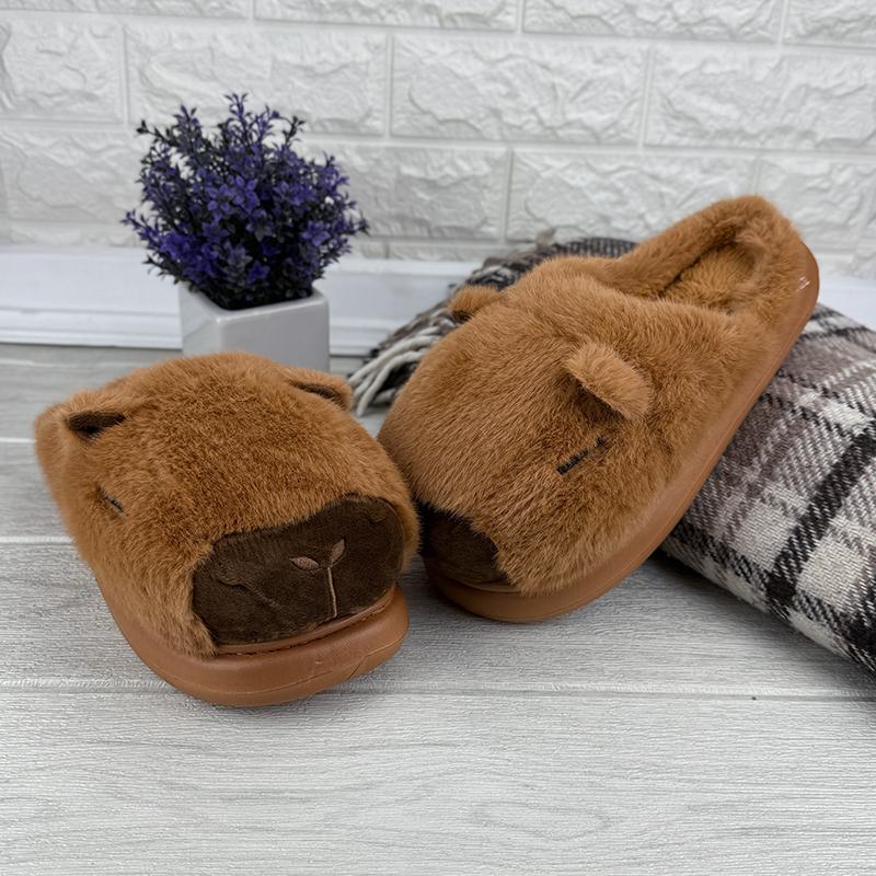 Тапочки кімнатні хутряні Е-0060031-3 p. 42-43 26-26,5 см Коричневий