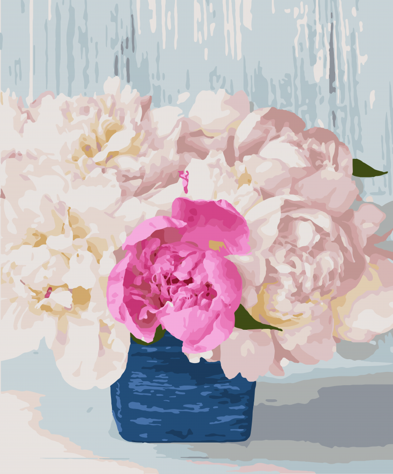 Картина по номерам Art Craft Перламутровые пионы 40х50 см (12126-AC)