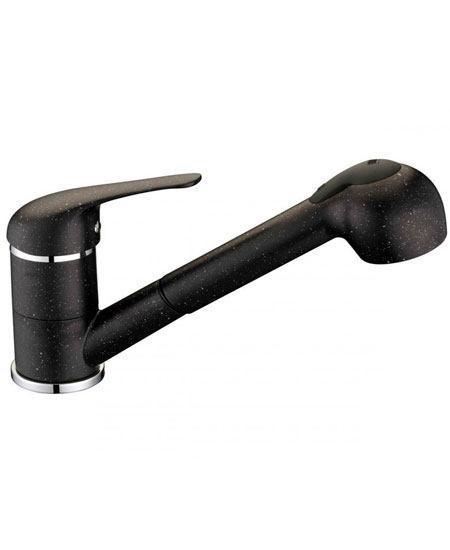 Смеситель для кухни Daga blg_769d с двухрежимной лейкой Черный