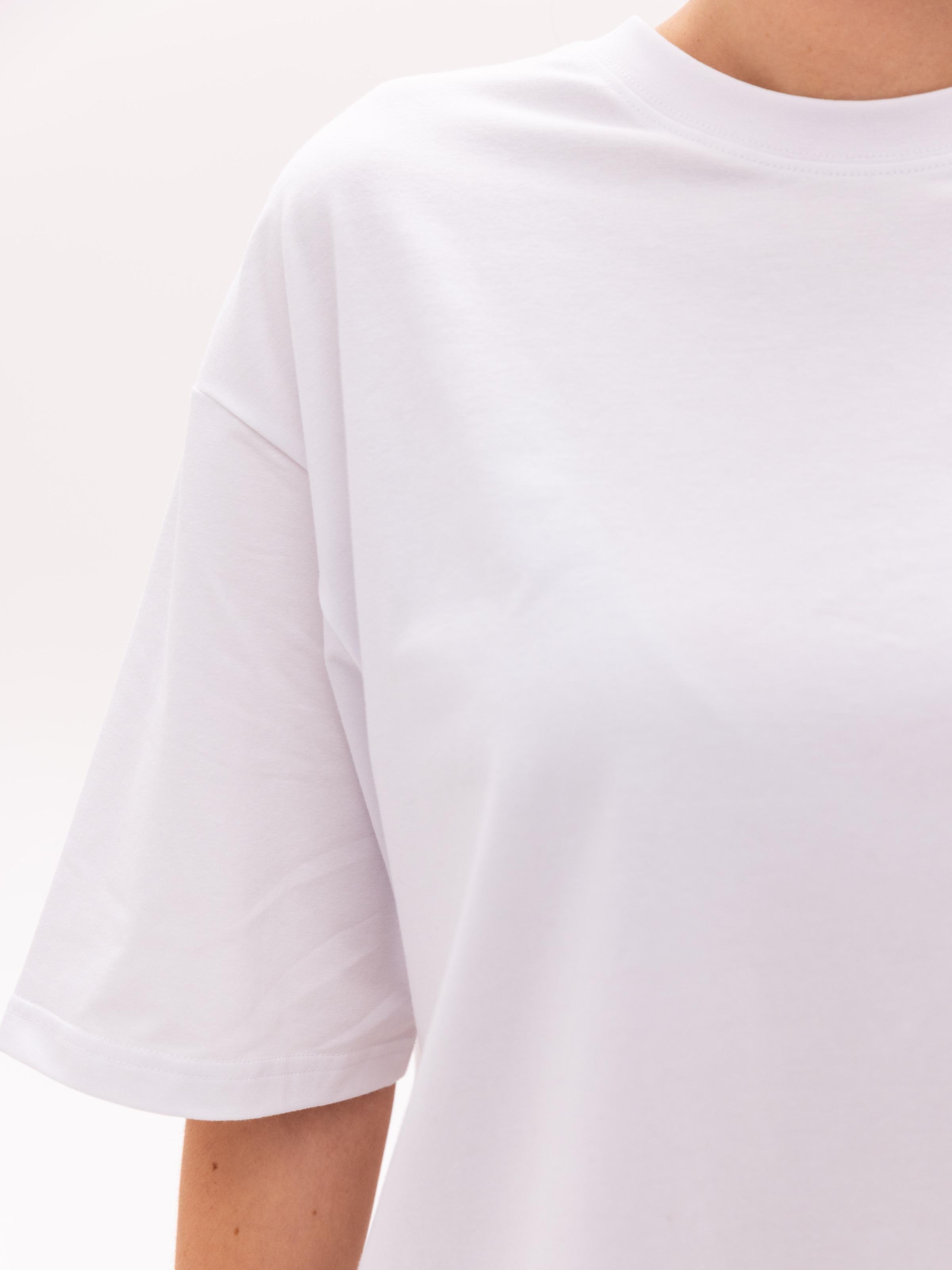 Футболка женская оверсайз ROZA 231105 S Белый (4824005695483) - фото 11 Футболка женская оверсайз ROZA 231105 S Белый (4824005695483) - фото 11