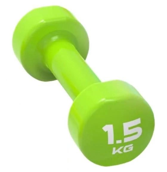 Гантель винил STUDIO DUMBBELL 1,5 кг Зеленый (LP8076-1.5) - фото 2