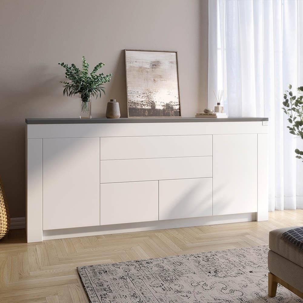 Комод Lion Ларри-2 Нимфея альба/Антрацит (000-000-1831) - фото 1 Комод Lion Ларри-2 Нимфея альба/Антрацит (000-000-1831) - фото 1